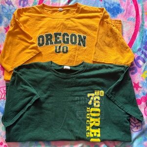 4 men’s Oregon Duck shirts Size 2XL